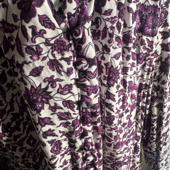Willi Smith Purple Floral Top 1X - Picture 4 of 7